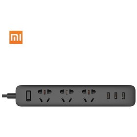 Resim Teltree Xiaomi Mi Taşınabilir 3 Usb Ve 3 Standart Prizli Hızlı Şarj Adaptörü, 1.8m Kablo 