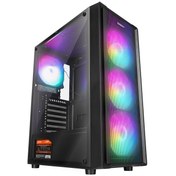 Resim Everest MIDION Mesh PEAK 350W 4*120MM Rainbow Fanlı Temperli Camlı Mid-T Gaming Oyuncu Kasası 