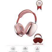 Resim Torima P9 Pro Max Pembe Kablosuz 5.0 Mikrofonlu Sd Kart Girişli Aux Kablolu Bluetooth Kulaklık 