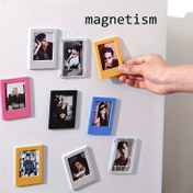 Resim 10/6/1 Adet Renkli Manyetik Fotoğraf Çerçeveleri, 3 İnç Buzdolabı Mıknatısları ile Ev Anısı Fotoğraflar için, Fuji Instax Uyumlu - Aile Odası Oturma Ofis Dekoratif Resim Kart Görüntüsü İlkbahar Şubat Yeni Yıl Hediyesi DIY Dolap Mıknatısları, Çevre Duvarlar veya Buza dolap İçin Magnetler 