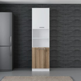 Resim Minar 60 cm Mutfak Boy Dolabı - Beyaz/dore D60-D2 
