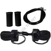 Resim Hsgl Bisiklet Vites Kolu Mavi Göstergeli Siyah Dış Kablo Takım B Mavi - Siyah 