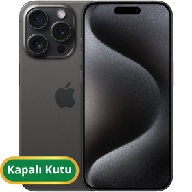 Resim Apple iPhone 15 Pro YD Sıfır Kapalı Kutu | 256 GB Siyah 