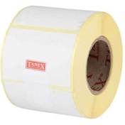 Resim Tanex Barkod Etiketi Termal Eco 60x25 Mm 40 Mm Çap 1000 Li 1 Li (8 Paket) 