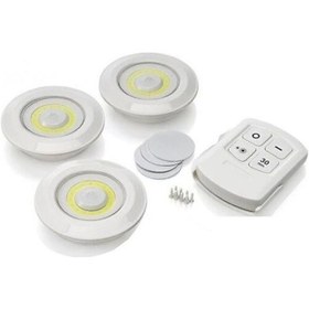 Resim Kablosuz Uzaktan Kumandalı 3lü Led Lamba Seti Diğer 