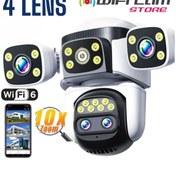 Resim WİFİCAM 4 Kameralı PTZ Wİfi Kamera 10X Hibrit Zoom 