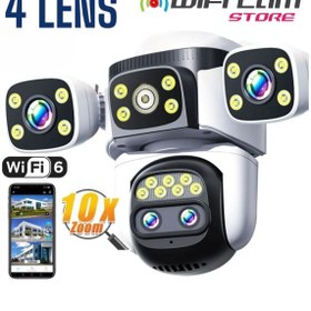 Resim WİFİCAM 4 Kameralı PTZ Wİfi Kamera 10X Hibrit Zoom 