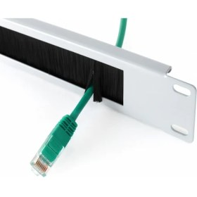Resim Kastap 1u 19'' Fırçalı Metal Kapama Paneli - Rack Kabin Aksesuarı (Açık Gri Renk) 