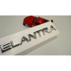 Resim Hyundai Elantra Uyumlu Bagaj 3m Krom Abs Yazı Logo Amblem 