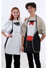 Resim Beautiful İkili Paket Sıvı Geçirmez Su Geçirmez Mutfak Önlüğü Gelin&damat 