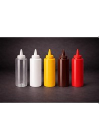 Resim Sosluk Sıkma Şişesi 250 Ml 5li Set Bpa Free Çok Renkli 
