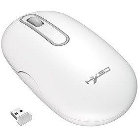 Resim Hxsj T15 2.4g Kablosuz Şarjlı Fare Otomatik Uyku Kablosuz Sessiz Ofis Faresi Ayarlanabilir Dpı Beyaz T15 