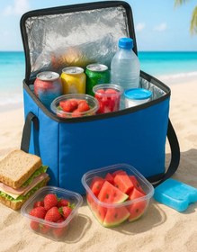 Resim MasterCar 5 Lt. Lacivert Piknik Çantası Buzluk Soğutucu Termos Çanta - Termal Yalıtımlı Yemek Taşıma Çantası 