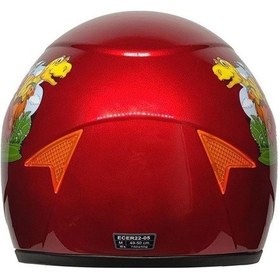 Resim Mts Sy118 Full Face Çocuk Kaskı 66501 Kırmızı 