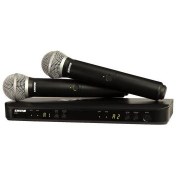 Resim Shure BLX288E/SM58 Kablosuz SM 58 Kapsül ÇİFT El Mikrofonu 