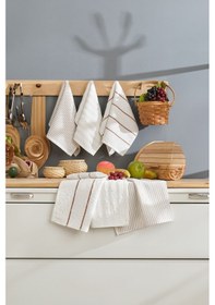 Resim 6lı Mutfak Havlusu 30x50 Sofya Krem Krem 