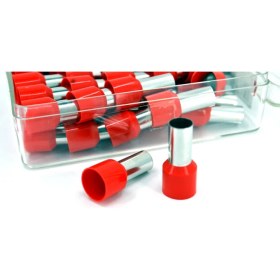 Resim 50 Adet 35MM² Kablo Yüksüğü Bakır Kırmızı Yüksük 