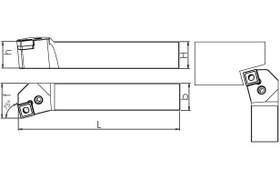 Resim P Sistem - ISO PSKNR/L 75° Dış Çap Torna Kalemi 