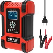 Resim Foxsur Tam Otomatik 12V 24V 12A Akü Şarj Cihazı (Yurt Dışından) 