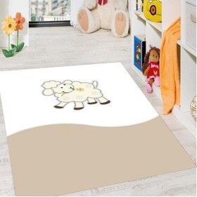 Resim Halıportalı Üç Boyutlu Çocuk Odası Halısı I-B-413 Kahverengi 