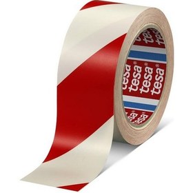 Resim Tesa İkaz Bandı Yer İşaretleme Çizgili Kırmızı-Beyaz 33x50 60760-00092-15 