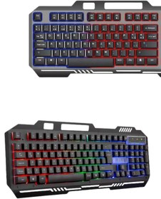 Resim Marsilyan Gaming Oyuncu Klavyesi Led Aydınlatmalı Mekanik Hisli ILKELGRP-5835 