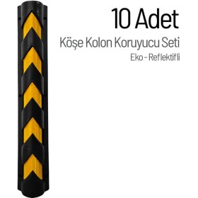 Resim İleri Trafik 10'lu Eko Reflektifli Köşe Kolon Koruyucu 