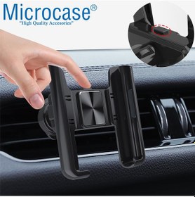 Resim 360° Araç İçi Izgaralıktan Metal Kelepçeli Telefon Tutucu -AL3741 