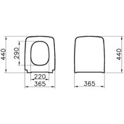 Resim VitrA Metropole Klozet Kapağı 122-070-009 Slim - Duroplast - Üstten Sıkmalı - Yavaş Kapanır - Metal 