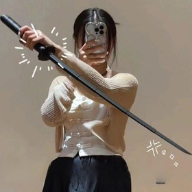 Resim 1 Adet Premium Trendy Serin Geri Çekilebilir Samuray Kılıcı - Dinlenme, Cosplay & Parti Aksesuarları için Katlanabilir Plastik Katana3D Baskılı Samuray Kılıcı, 14 Yaş ve Üzeri, Tüy Yok, Güç Gerekmez 