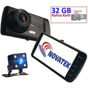 Resim Epazaravm Novatek Nt92D+32Gb Ips Ekran Gece Görüşlü Araç Kamerası 