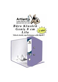 Resim Büro Klasörü Lila Geniş 1 Adet Plastik Geniş Lila Klasör Halkalı Paslanmaz Çelik Klipsli 1 Adet 