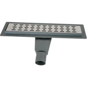 Resim LİNEER Paslanmaz Duş Kanalı 40 Cm Yer Süzgeci Duş Izgarası 360 derece dönebilen 