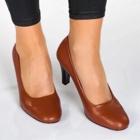 Resim Costo Shoes 1923 Kızıl Büyük Numara Kadın Ayakkabısı 