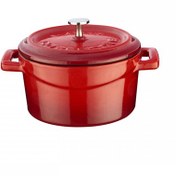 Resim Lava Döküm Mini Tencere Trendy Serisi Çap 10 cm Turuncu 