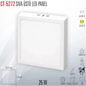 Resim Cata CT-5272 Sıva Üstü LED Panel 25W 