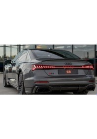 Resim Dk Tuning S8 2025+ Bagaj Siyah Yazı Logo Arma Audi İle Uyumlu Bagaj Arma 