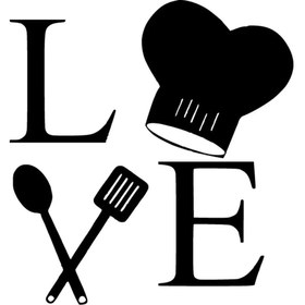 Resim Genel Markalar Love Cooking Sticker Oto Motor Laptop Duvar Folyo Sticker 15x16 cm 