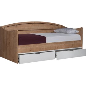 Resim Setay Soft Çekmeceli Karyola + 1 Adet Comfort Yatak - Ceviz, Beyaz 