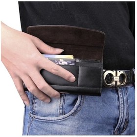 Resim 5,5-5,7 İnç A1 Evrensel Pu Tekir Doku Kesitli Takılabilir Kart Bel Çantası, İphone Uyumlu, Samsung, Sony, Huawei, Kılıf 45709208 