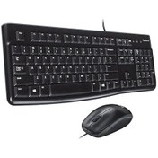 Resim Logitech Mk120 Usb Q Siyah Kablolu Klavye + Mouse Set Optik 