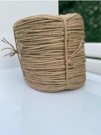 Resim EBA Altın 4 Mm 50 Metre Jut Ip Kendir Halat Urgan Dekoratif Hasır Ip 