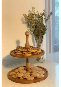 Resim Justwood 5li 3 Katlı, 2 Katlı Kek Standı, 29 Cm Pastalık, 29 Cm R 