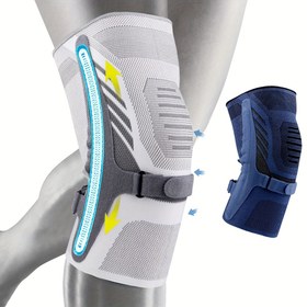 Resim 1 adet Diz Sıkıştırma Kolluğu Erkekler & Kadınlar için | Gri Örme Kumaş, Naylon, Elastan, Kauçuk, Elde Yıkama veya Profesyonel Kuru Temizleme, Marka: SPOSAFE 