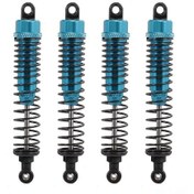 Resim Moveevo 1:10 Rc4wd Hsp Dhk Büyük Tekerlekli Araç İçin Yüksek Performanslı 100mm Amortisör Seti Mavi, 4 Adet 