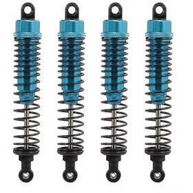 Resim Moveevo 1:10 Rc4wd Hsp Dhk Büyük Tekerlekli Araç İçin Yüksek Performanslı 100mm Amortisör Seti Mavi, 4 Adet 