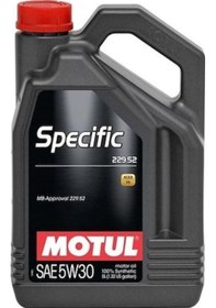 Resim Motul Specific 229.52 5W-30 Tam Sentetik Motor Yağı 5 L 