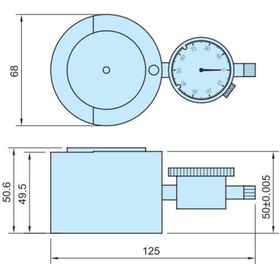 Resim Fett 50mm Vertex Saatli Manyetik Taban Yüksek Hizalama Hp-50Bm 