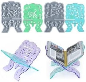 Resim Tinky Winky Epoksi Silikon Ikili Rahle Kalıbı Masa Süsü Küçük Boy Kitap Standı 