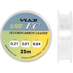 Resim Ryuji %100 Fc 25m Fluoro Carbon Leader Misina 0,26mm 0,26mm 